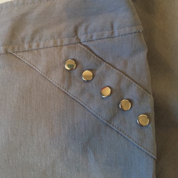 Studded Gray Crop Pants - Picture 2 of 4